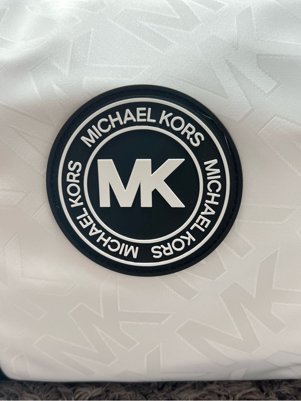 Michael Kors White Duffle Bag - Picture 5 of 7